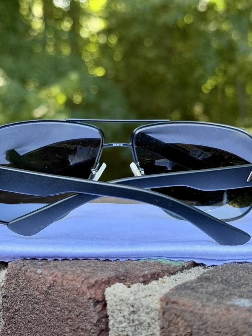 Armani Exchange AX2012S 606381 Matte Black Aviator Polarized Sunglasses 62mm